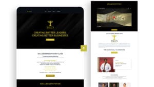 EX Studio Work Salus Business Masterclass Website